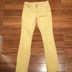 Free People Yellow Skinny Jeans Sz. 27